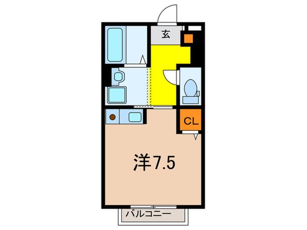 GATEWAY　UEGAHARAの物件間取画像